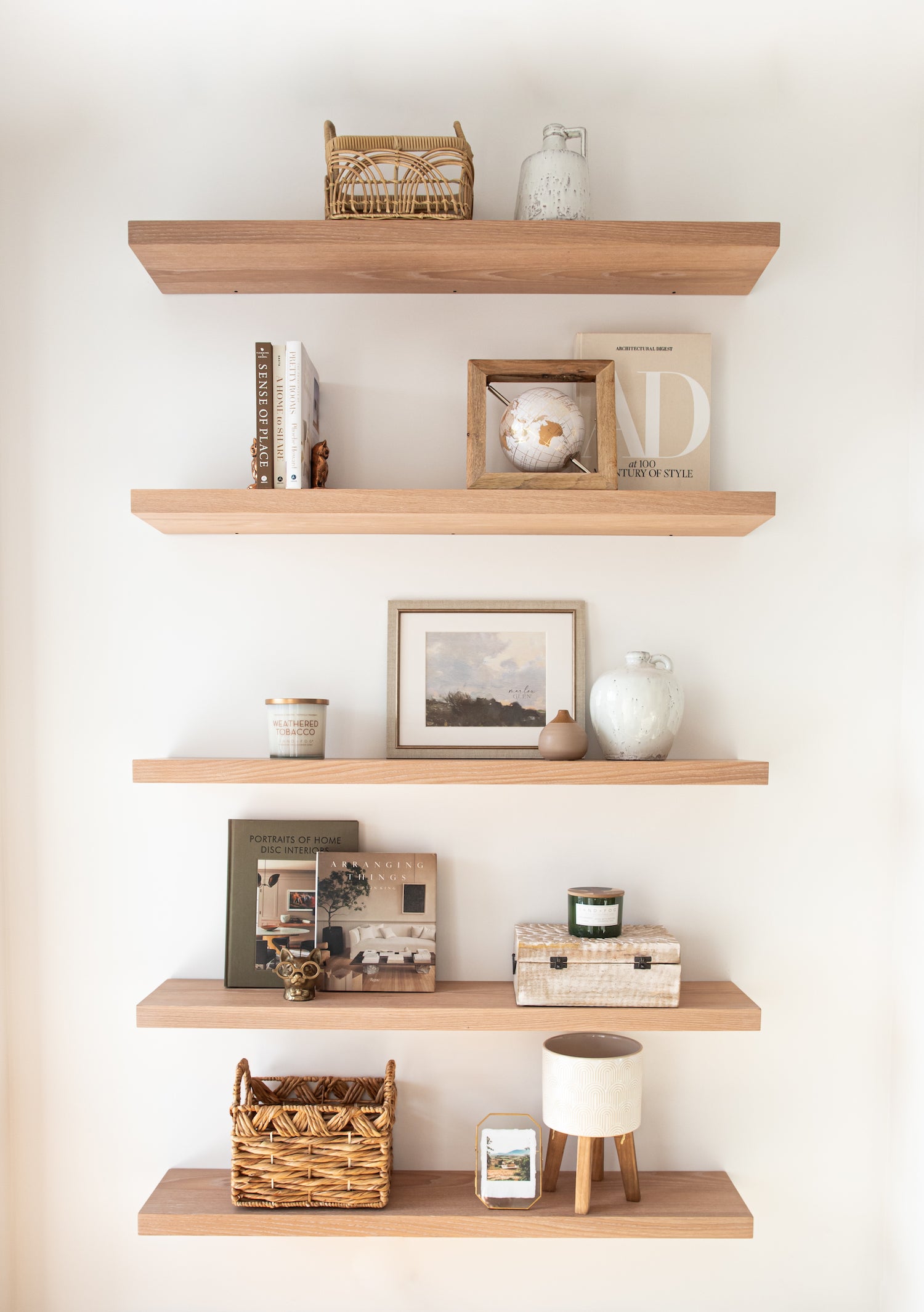 Solid Wood Floating Shelves