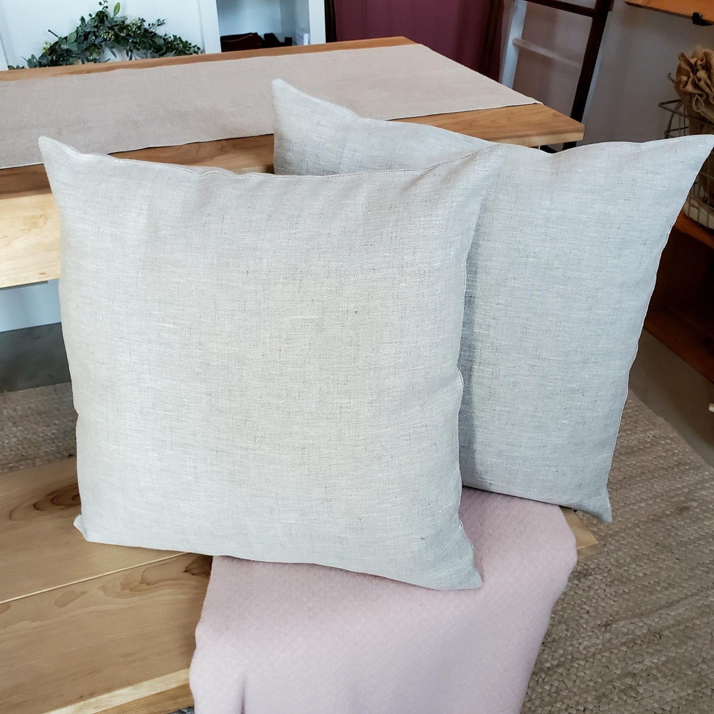 Linen pillow cover, 18X18